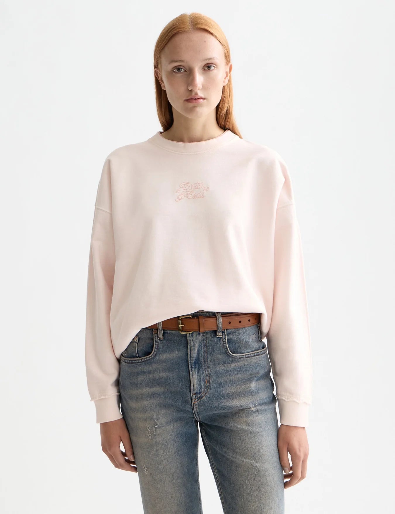 GARMENT DYE LOGO OVERSIZED SWEATSHIRT | SCOTCH & SODA