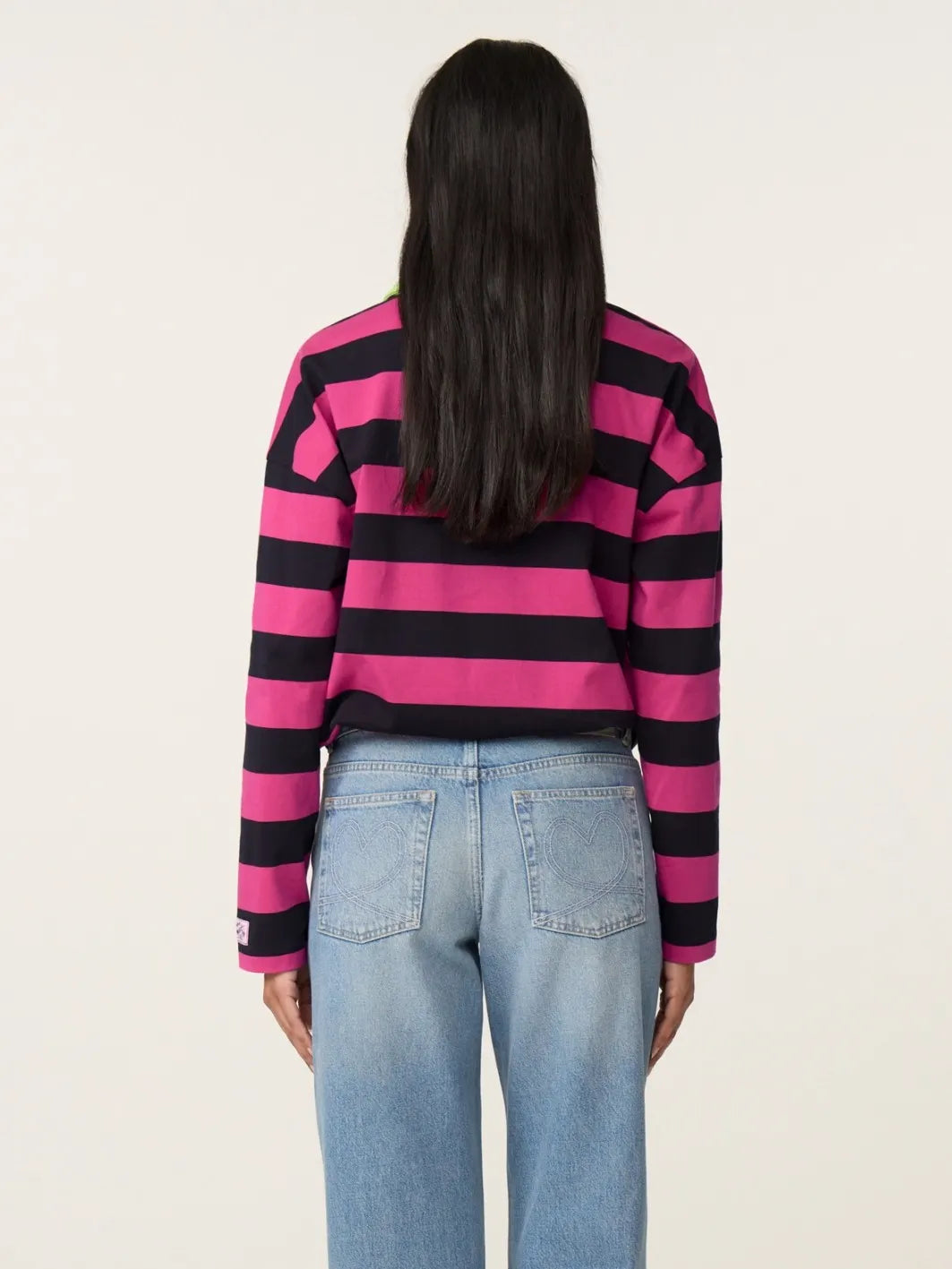 PAULA SWEATER COCOA FAB FUCHSIA | FABIENNE CHAPOT