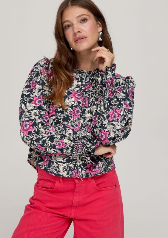 LILY BLOUSE NIGHTTIE ROSES | HARPER & YVE