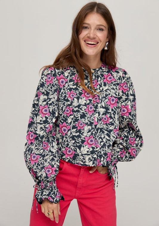 LILY BLOUSE NIGHTTIE ROSES | HARPER & YVE