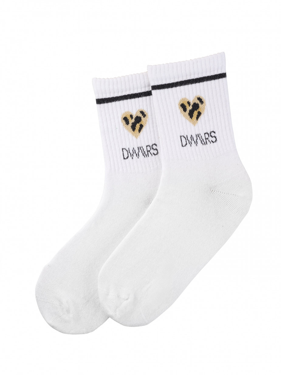 LYLA SOCKS LEOPARD WHITE | DWRS