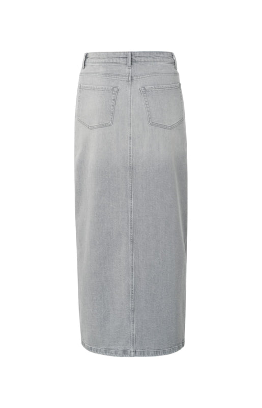 DENIM MAXI ROK GREY | YAYA