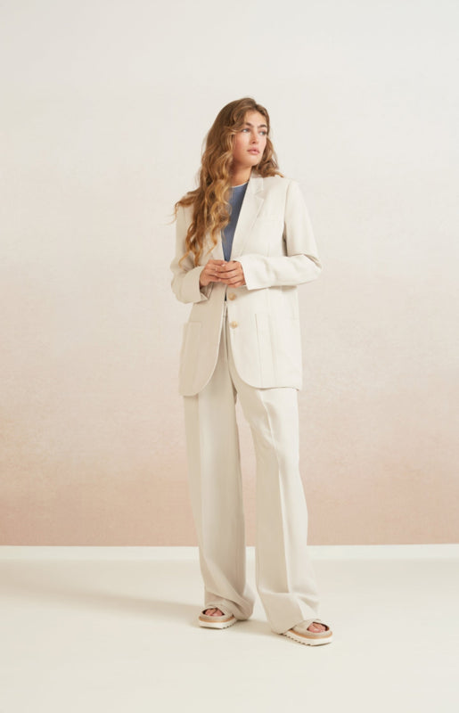 PANTALON HOGE TAILLE BEIGE | YAYA