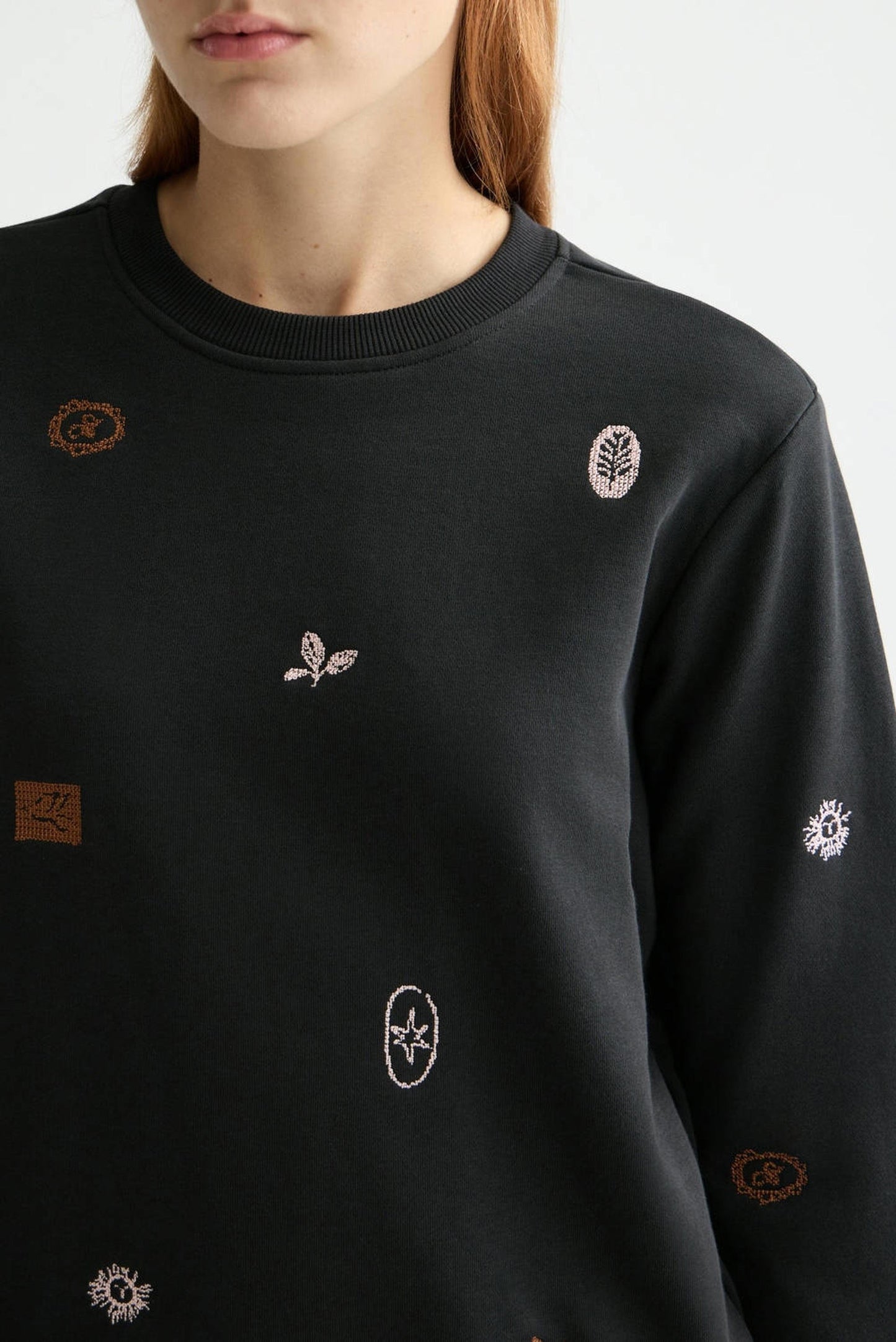 EMBROIDERY REGULAR SWEATSHIRT METEORITE | SCOTCH & SODA