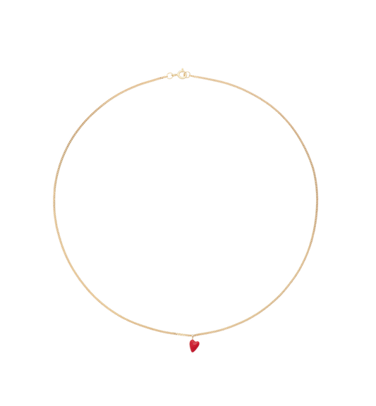 HEART BEAT NECKLACE RED | ANNA + NINA
