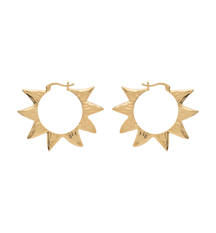 LARGE SOLEIL HOOP EARRINGS | ANNA + NINA