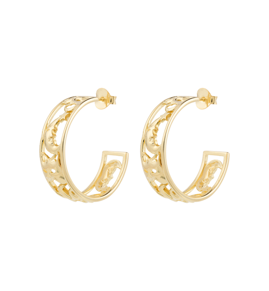 MASQUERADE HOOP EARRINGS | ANNA + NINA