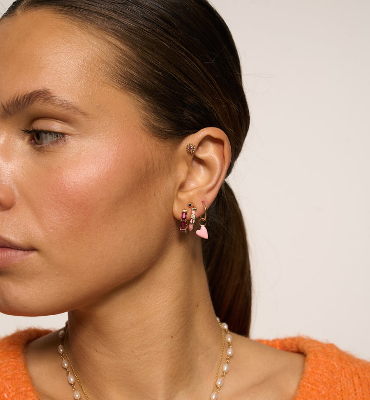 SINGLE ROUGE RING EARRING | ANNA + NINA