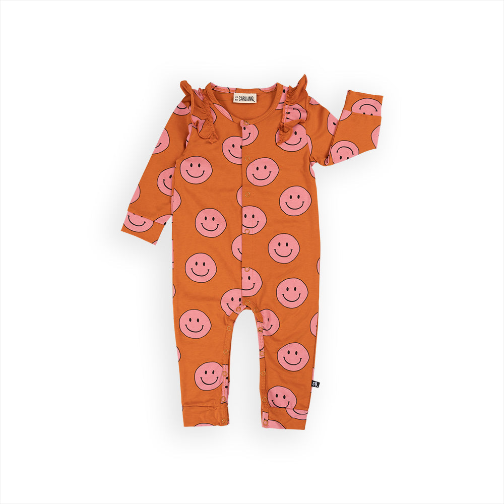 HAPPY FACE BABY JUMPSUIT | CARLIJNQ