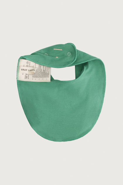 BABY BIB BRIGHT GREEN | GRAY LABEL