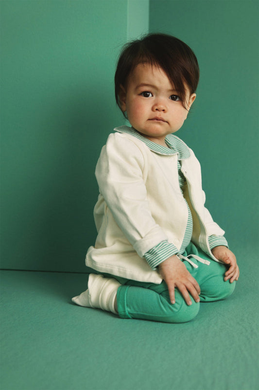 BABY PANTS BRIGHT GREEN | GRAY LABEL