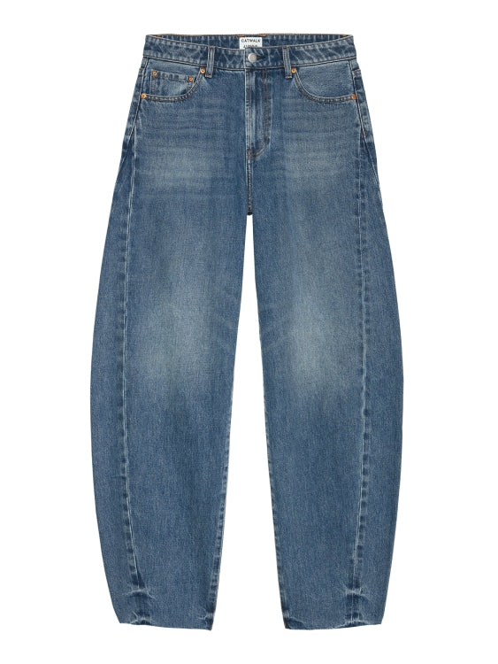 SUPER BARREL FIT JEANS MEDIUM BLUE | CATWALK JUNKIE