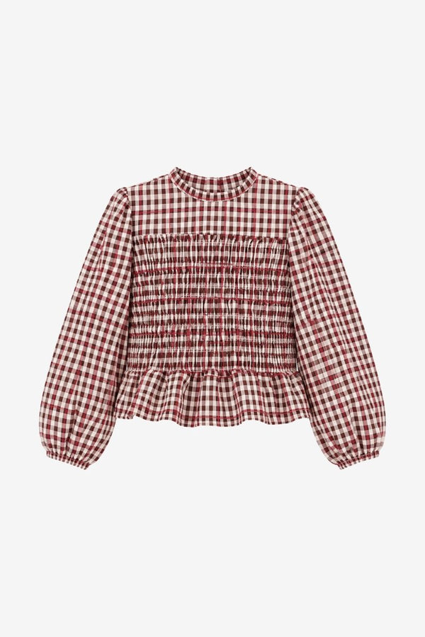 IZZY BLOUSE BORDEAUX   THE NEW CHAPTER