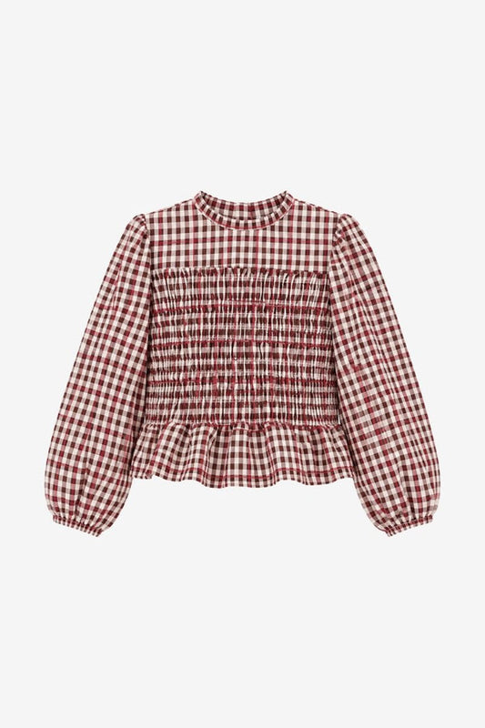 IZZY BLOUSE BORDEAUX   THE NEW CHAPTER