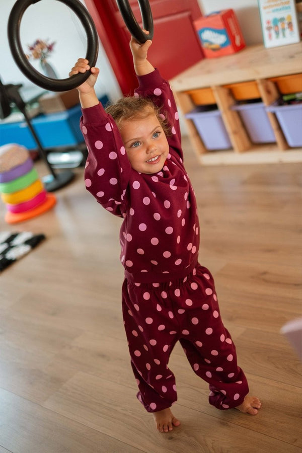 WOLF JOGGING PANTS POLKADOTS
