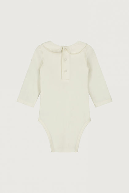 BABY COLLAR ONESIE CREAM | GRAY LABEL