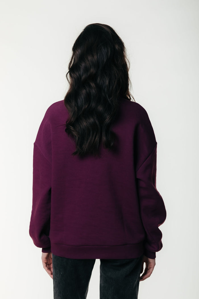 REBEL PATCH SWEAT MERLOT | COLOURFUL REBEL