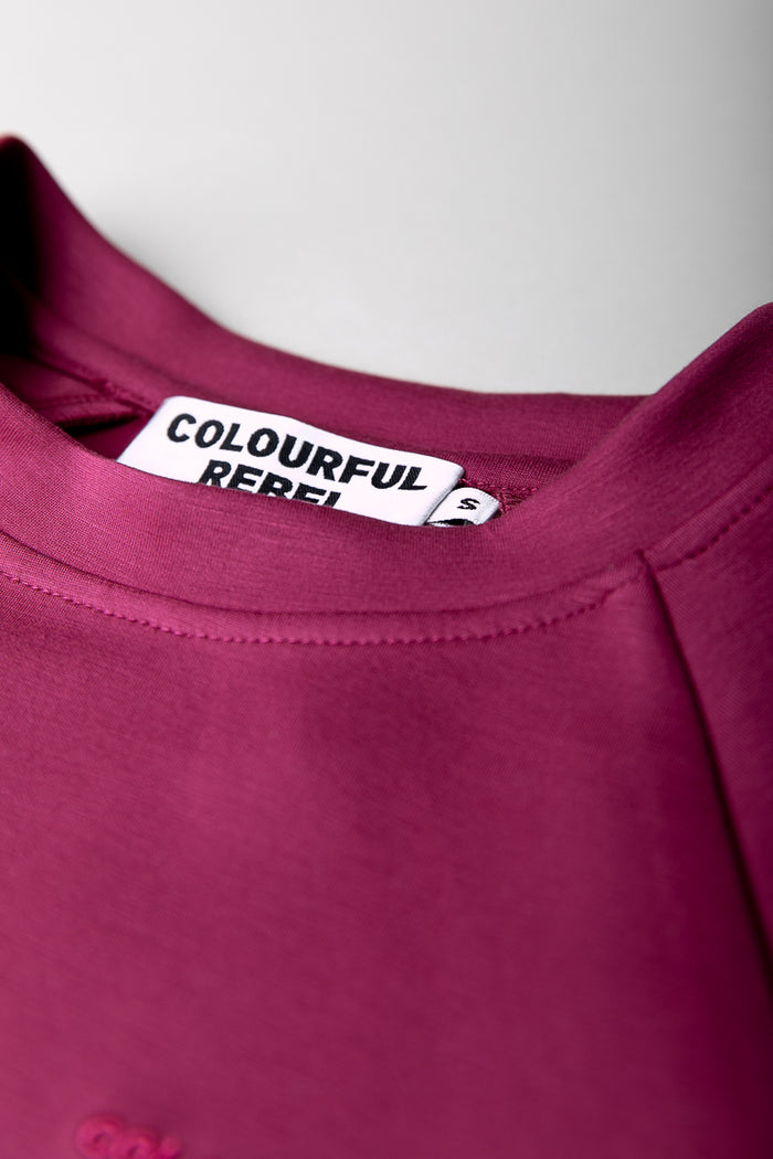 JELENA RAGLAN SWEAT BORDEAUX | COLOURFUL REBEL