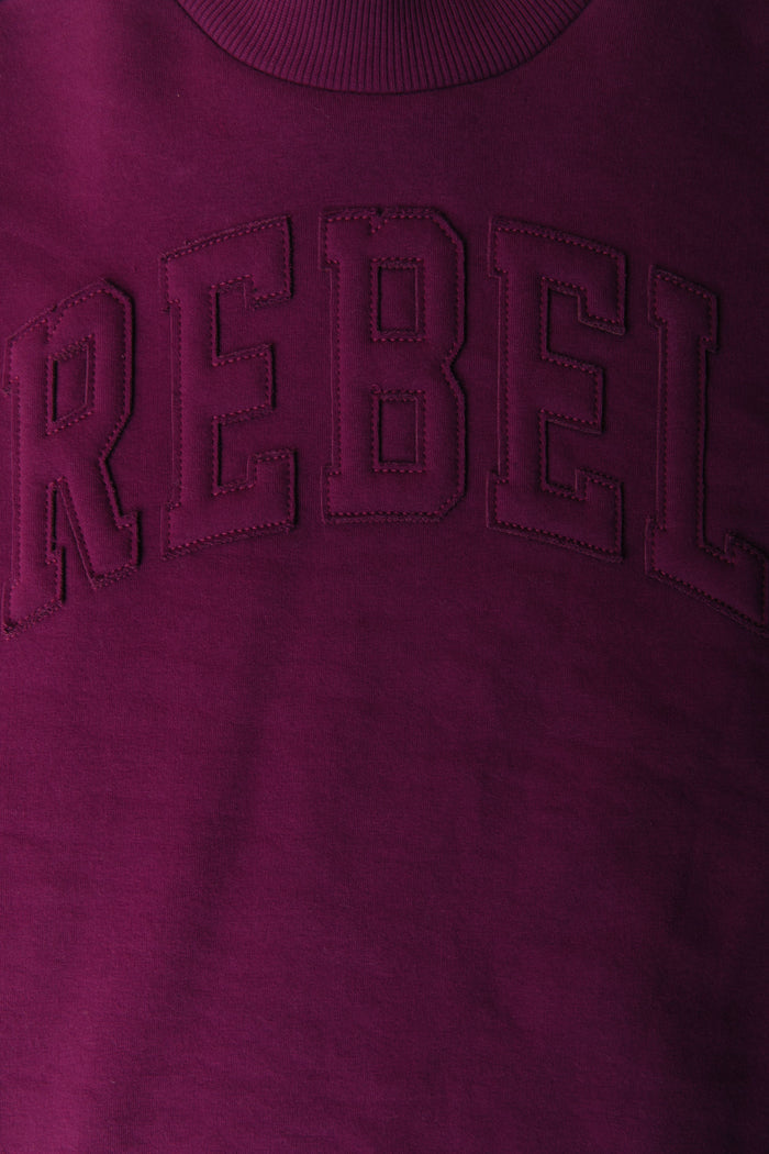 REBEL PATCH SWEAT MERLOT | COLOURFUL REBEL