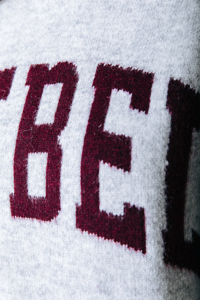 VARSITY ZIP SWEAT LIGHT GREY | COLOURFUL REBEL