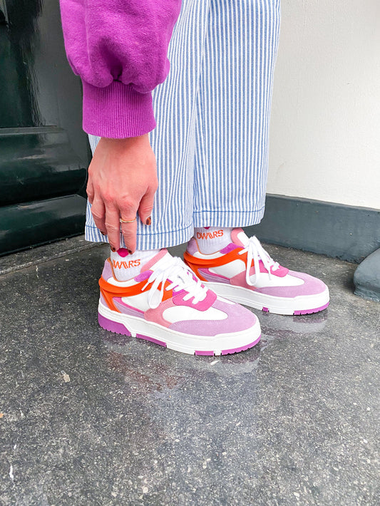 DURBAN SUEDE SNEAKER PURPLE ORANGE | DWRS