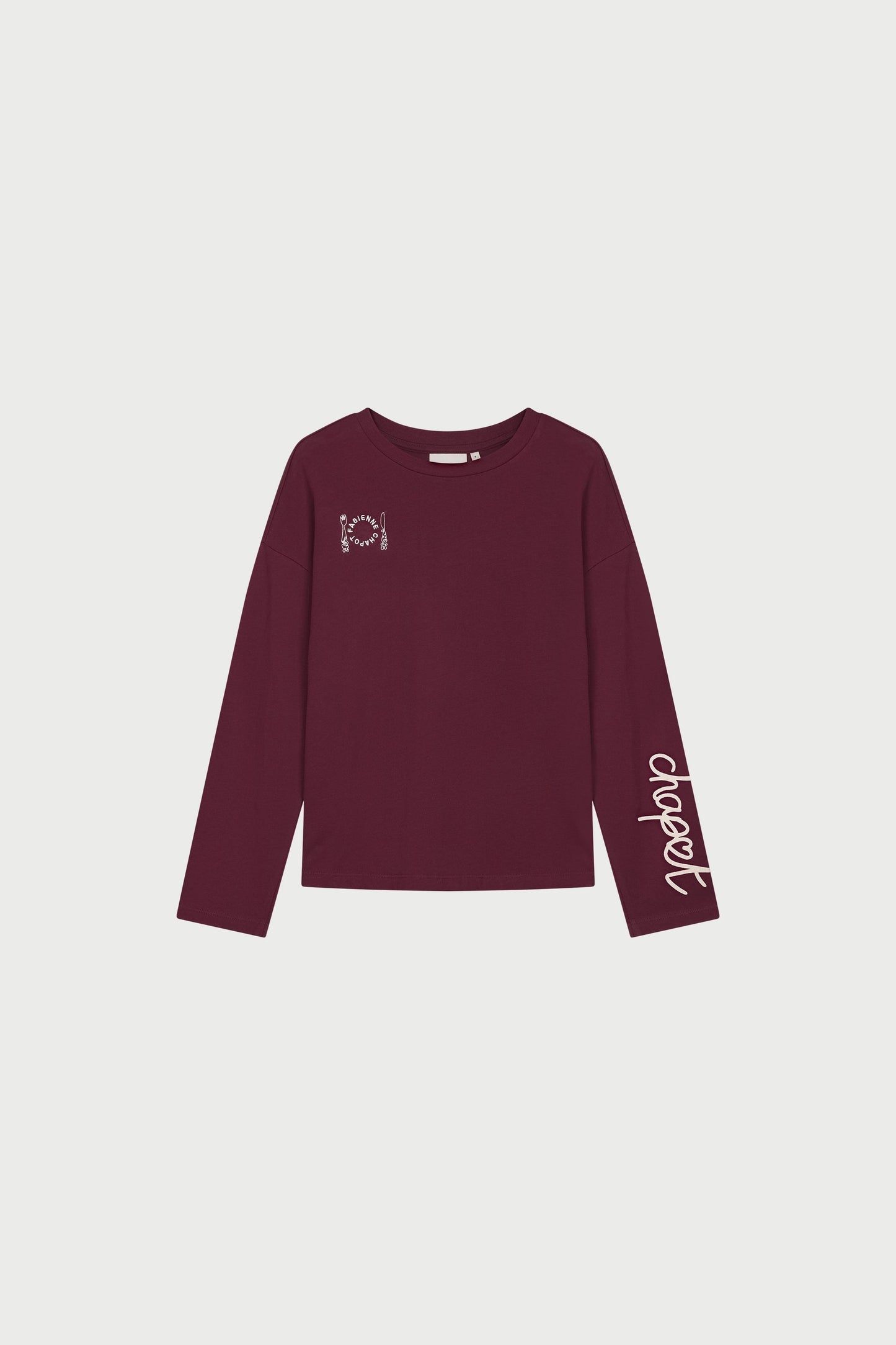 PHILEINE T-SHIRT BURGUNDY | FABIENNE CHAPOT