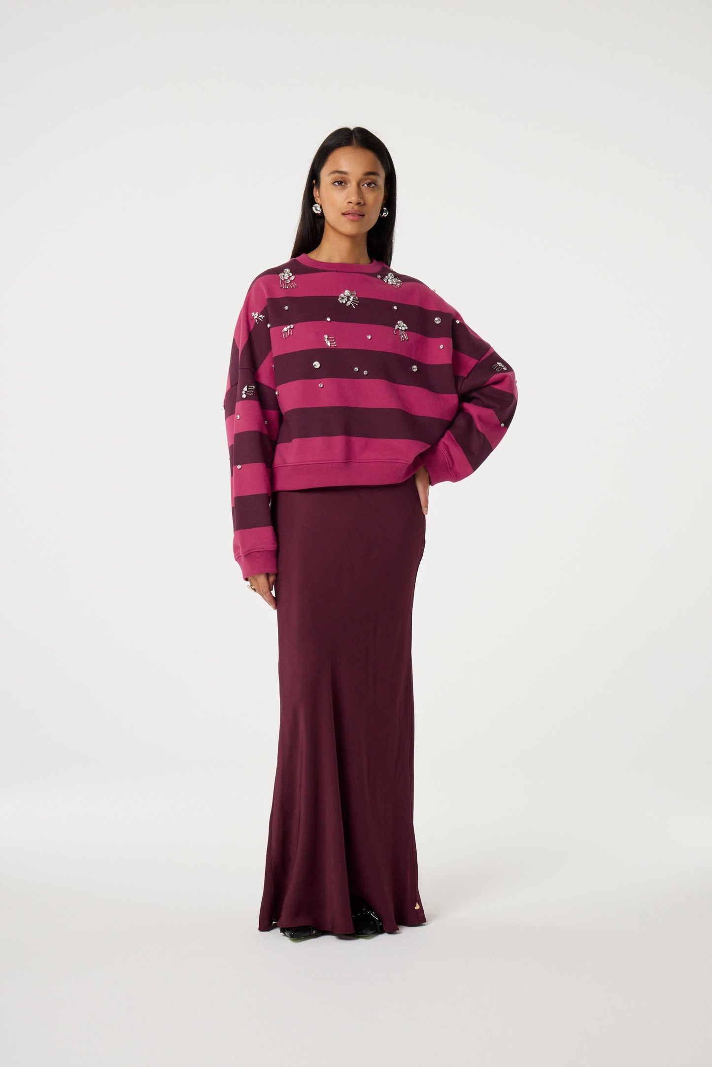 RONNY SWEATER DEEP BURGUNDY | FABIENNE CHAPOT