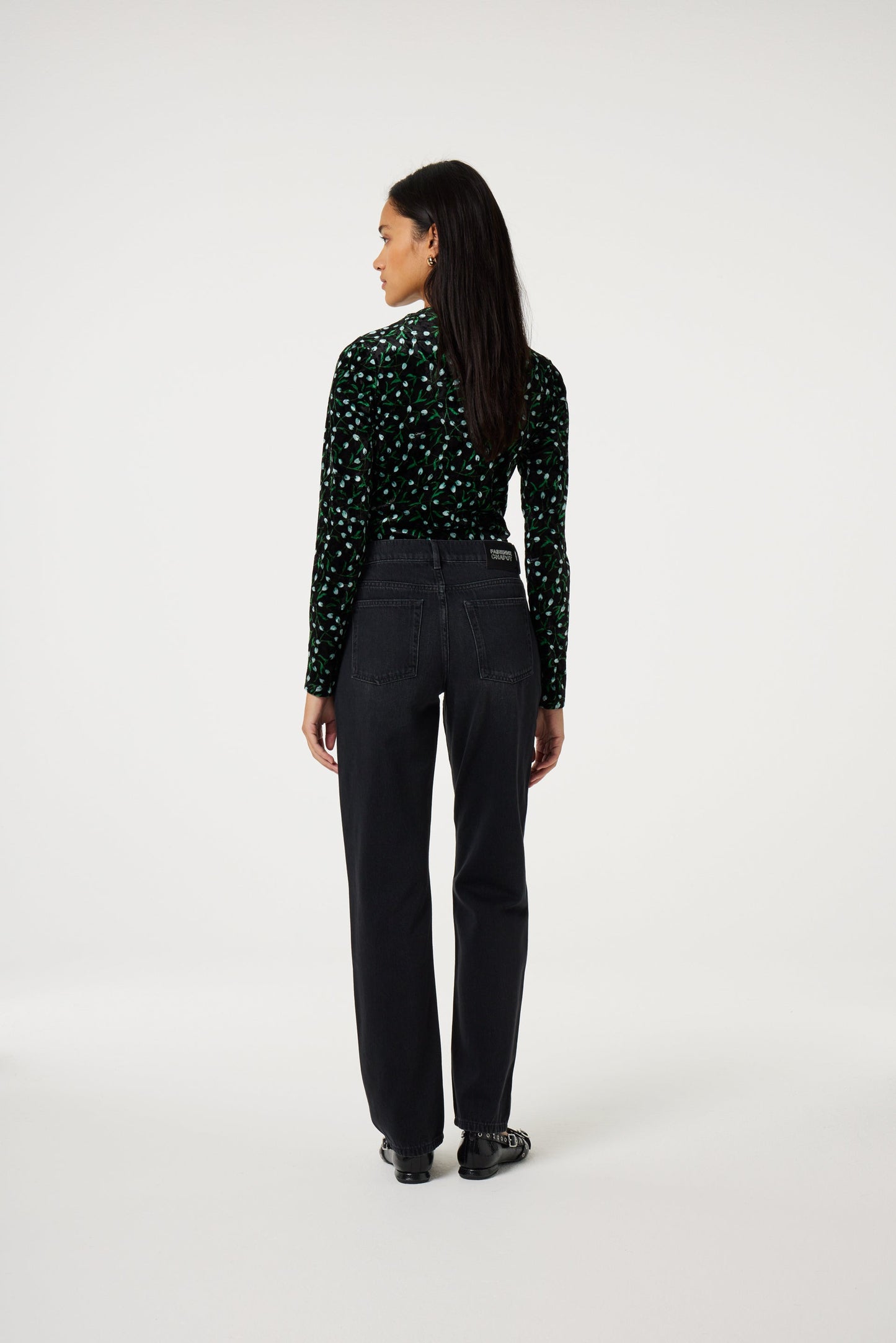BLAKE LOOSE TAPERED JEANS BLACK | FABIENNE CHAPOT
