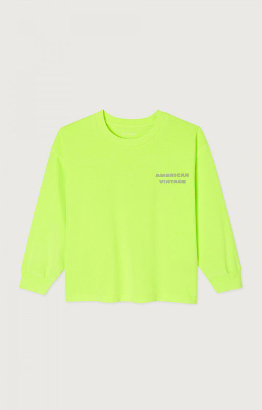 KINDER T-SHIRT FIZVALLEY FLUO MIMOSA | AMERICAN VINTAGE