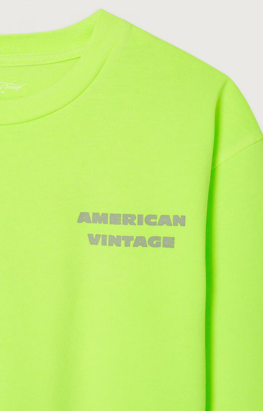 KINDER T-SHIRT FIZVALLEY FLUO MIMOSA | AMERICAN VINTAGE