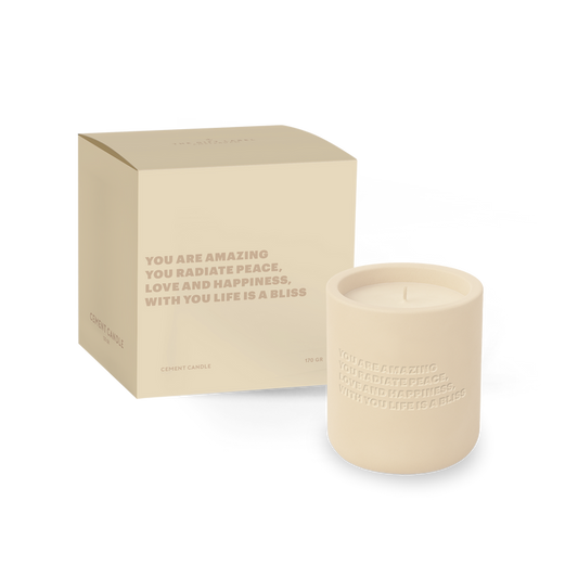 CEMENTED CANDLE 170GR STUDIO YOUR VIBES ARE AMAZING | THE GIFT LABEL