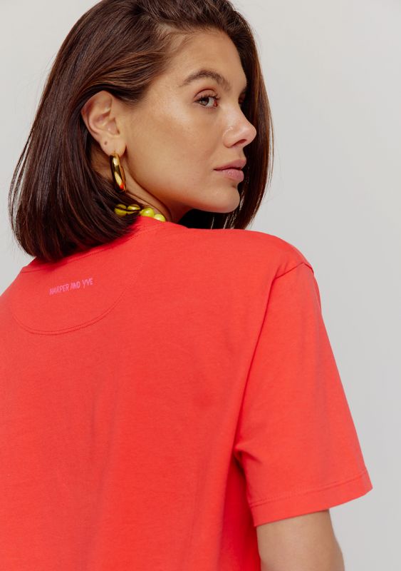 T-SHIRT LESOLEIL ROOD | HARPER & YVE