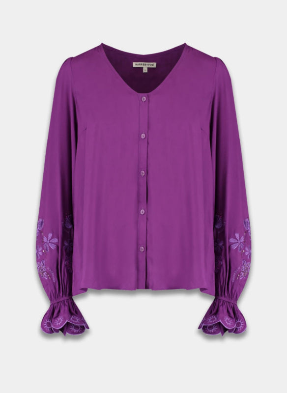 JAMY BLOUSE PURPLE | HARPER & YVE