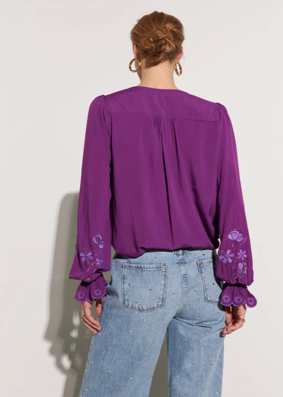 JAMY BLOUSE PURPLE | HARPER & YVE