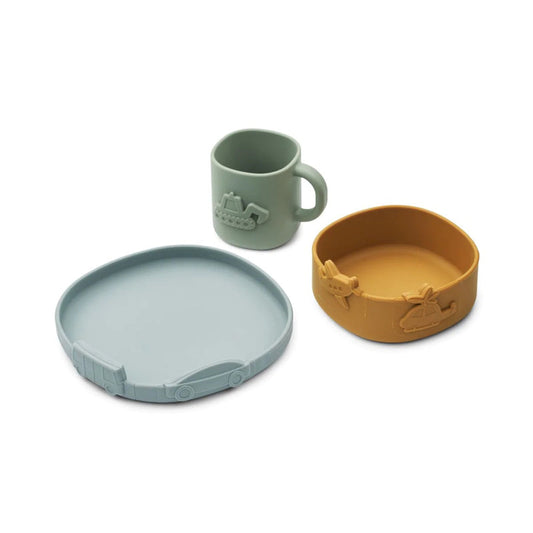 KINE TABLEWARE BLUE FOG | LIEWOOD