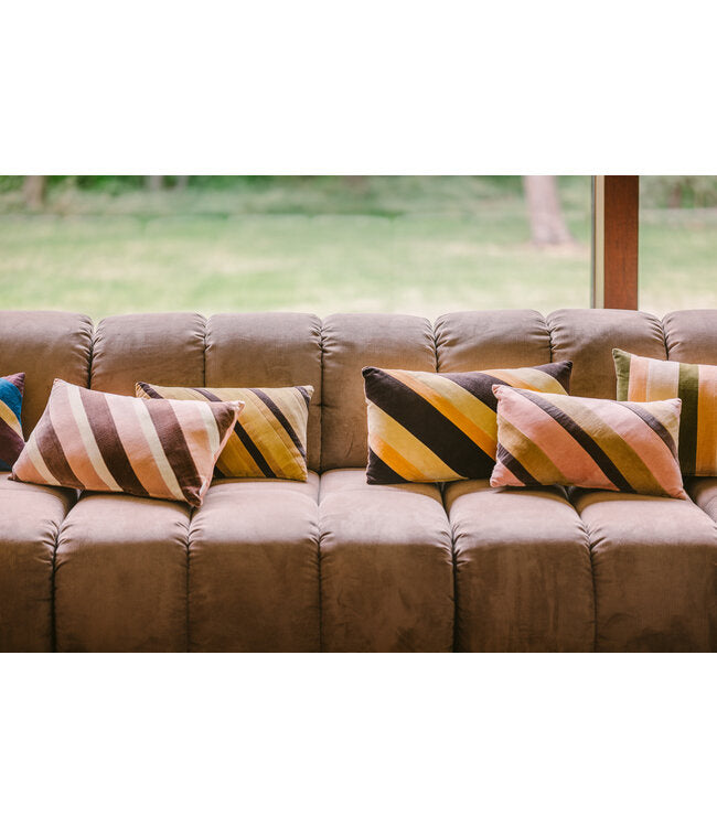 STRIPED VELVET KUSSEN SUNKISSED | HK LIVING