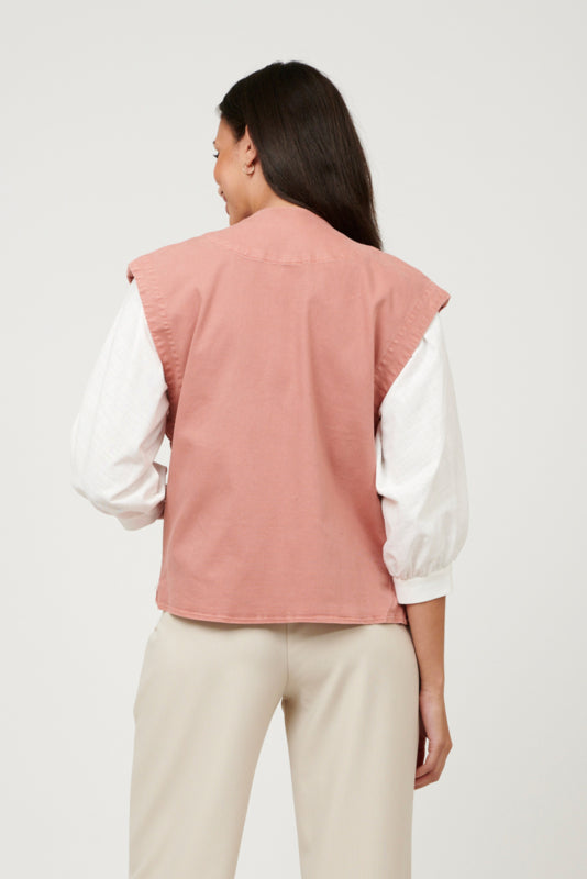 LINA GILET PINK | SPOOQ