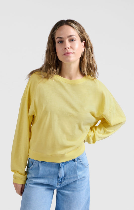 OVERSIZED SWEATSHIRT LEMON GRASS YELLOW | YAYA