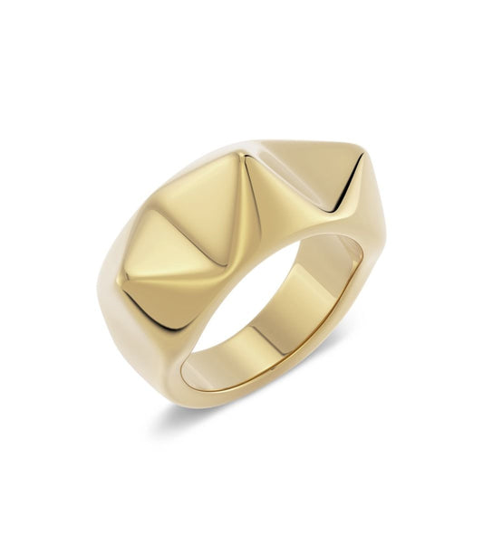 PEAK RIVIT RING GOLD | EDBLAD