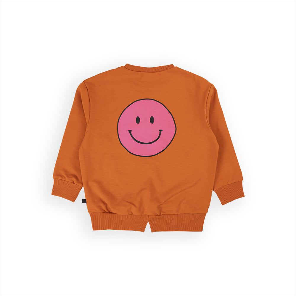 HAPPY FACE PRINT SWEATER | CARLIJNQ