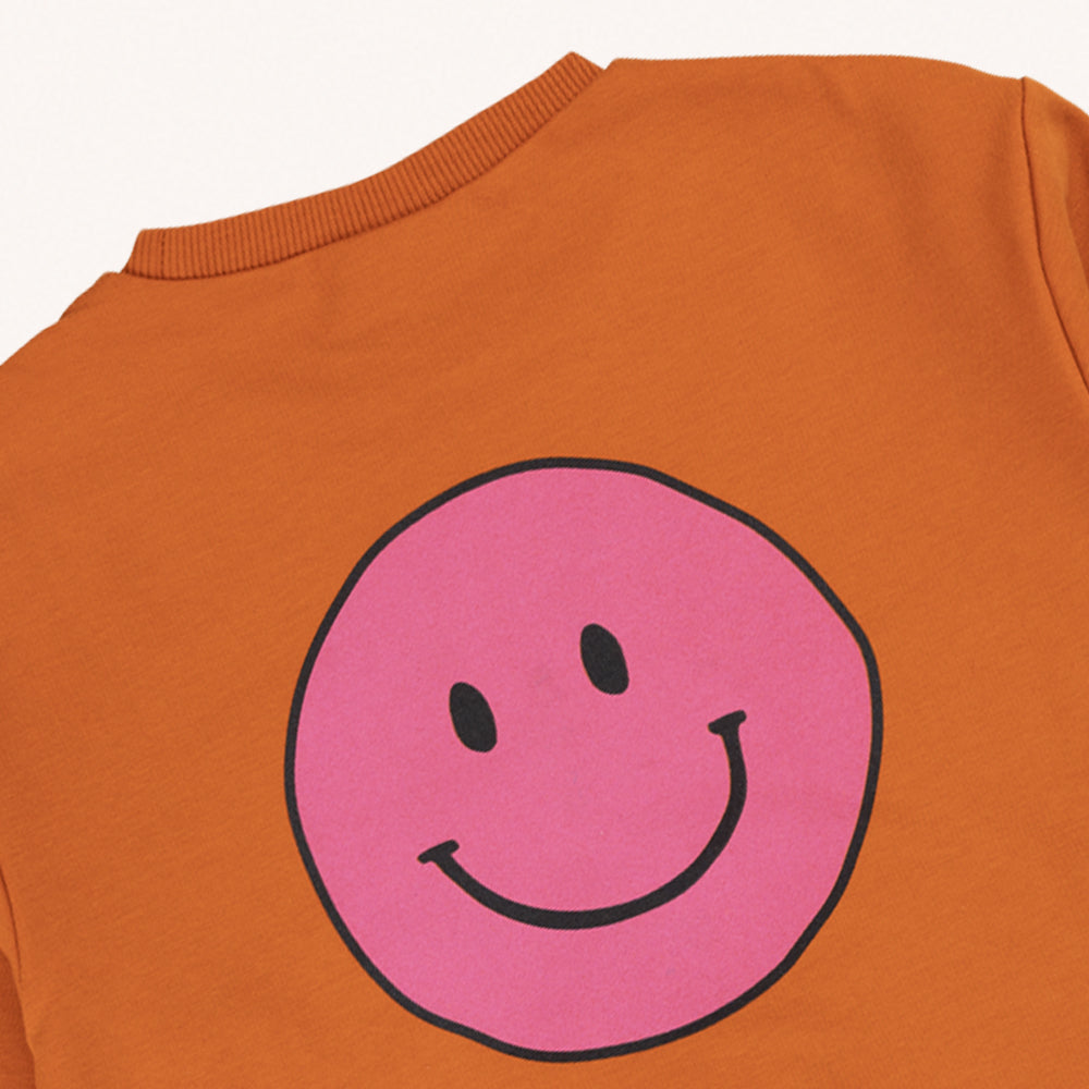 HAPPY FACE PRINT SWEATER | CARLIJNQ