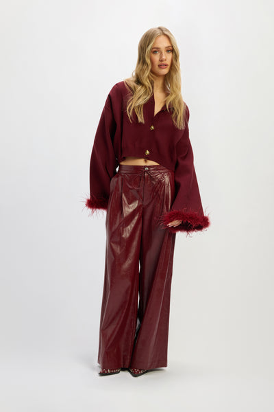 BIBI PANTS ROOD PU | REFINED DEPARTMENT