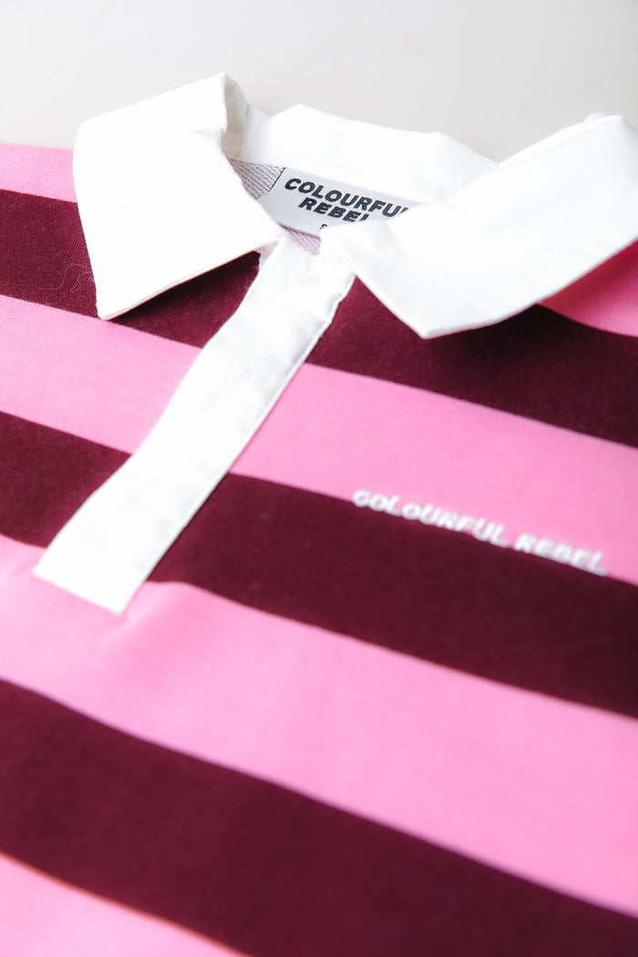 SKYLER STRIPED BOYFRIEND POLO | COLOURFUL REBEL
