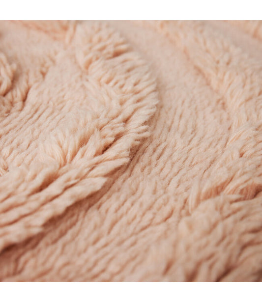 VLOERKLEED ROUND WOOLEN RUG SOFT PINK | HK LIVING