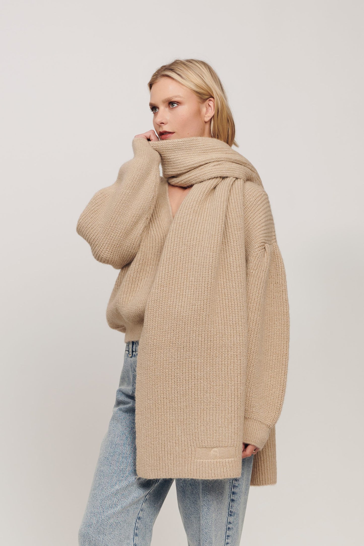 SCARF BEIGE | SPOOQ THE LABEL