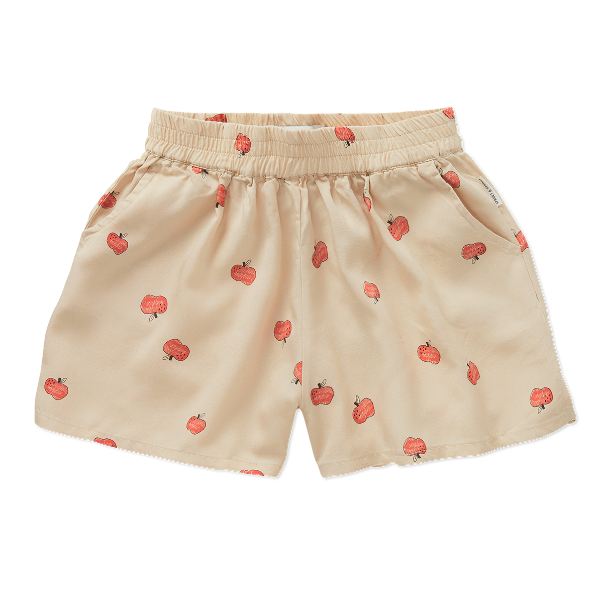 TENCEL LOOSE SHORTS APPLE PRINT | SPROET & SPROUT