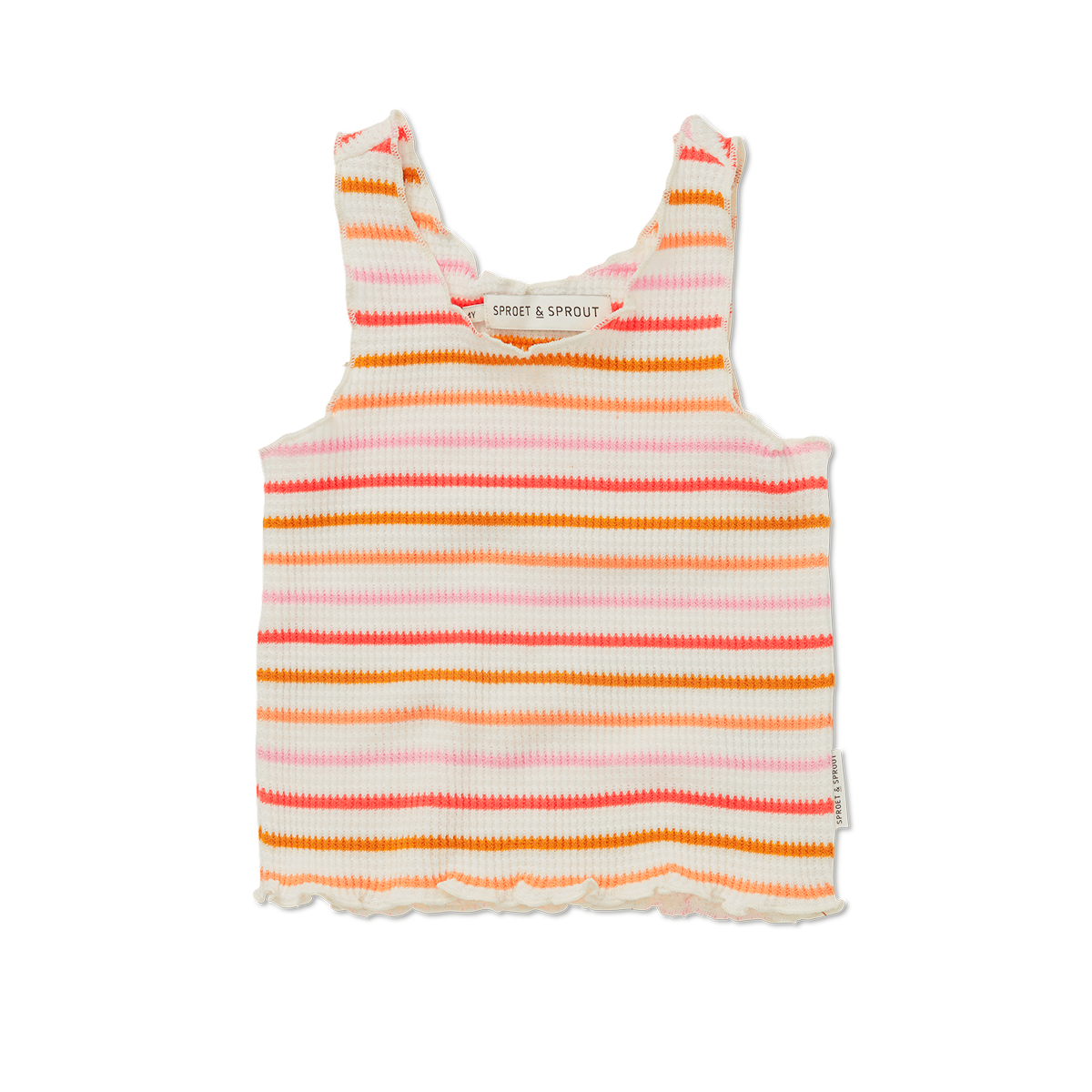 CROPPED SINGLET WAFFLE STRIPES | SPROET & SPROUT