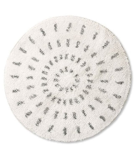 ROUND BADMAT SWIRL 120 CM | HK LIVING