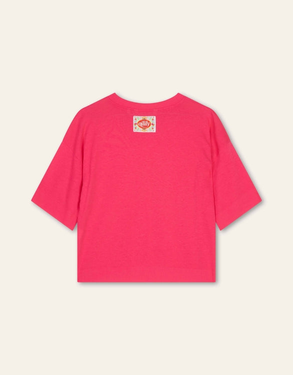 TITAN SHORT SLEEVED JERSEY CREW TOP RASBERRY SORBET  | OILILY