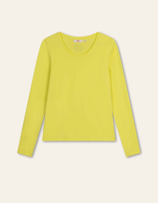 TIZZA LONG SLEEVES JERSEY CREW TOP LIMEADE | OILILY